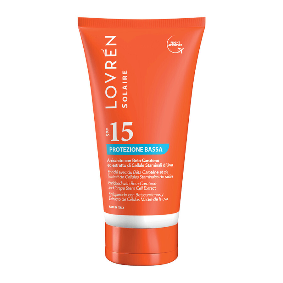 Cremă cu protecție solară SPF 15, 100 ml, Lovren