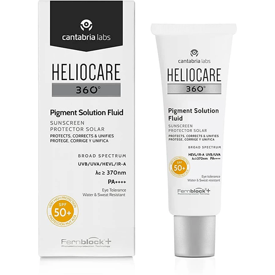 Fluid protectie solara SPF50+ Heliocare 360º Pigment Solution, 50 ml, Cantabria