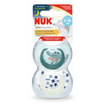 Chupete de silicona M2 Star Day&amp;Night, 2 piezas, 6-18 meses, Nuk