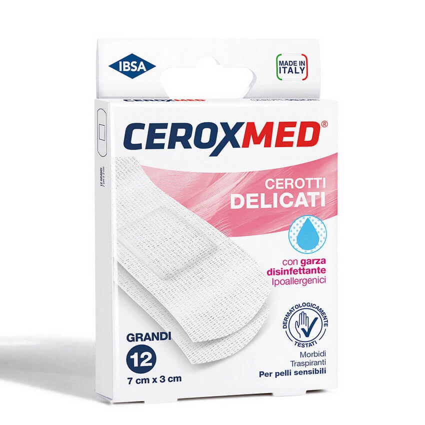 Ceroxmed - Großes zartes Pflaster Paket 12 Stück