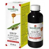 Sirop de patlagina cu miere 200 ml, Manicos