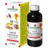 Sirop Imunostim cu miere, afine, echinacea, ghimbir, lemn-dulce si propolis 200 ml, Manicos