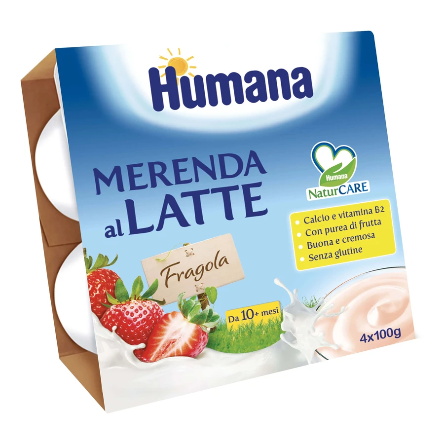 HUMANA Mer.Erdbeermilch4x100g