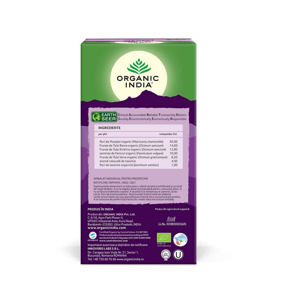 Adaptogen Tulsi Jasmin Tee, 25 Beutel, Bio Indien