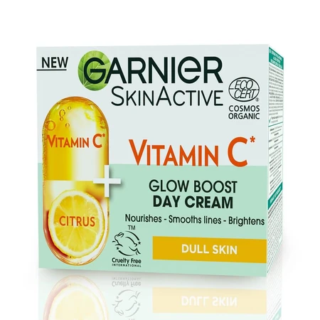 Crema giorno illuminante arricchita con vitamina C Skin Active, 50 ml, Garnier