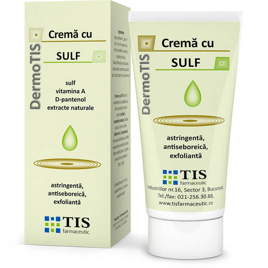 DermoTis Schwefelcreme, 50 ml, Tis Farmaceutic