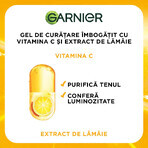 Gel nettoyant enrichi à la vitamine C et à l'extrait de citron Skin Naturals, 200 ml, Garnier