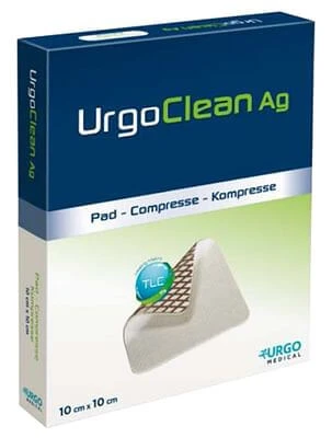 URGOCLEAN AG/SILV 15X15CM 5ST