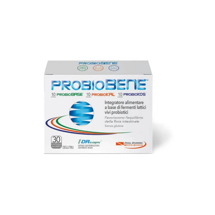 Pool Pharma Probiobene Vegan Probiotic Lactic Ferments Supplement 30 Capsules