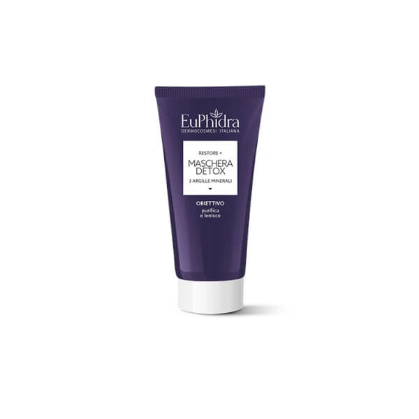 Euphidra Restore+ Detox Maske mit 3 Mineralien 75 ml - Reinigende Wirkung