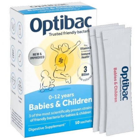 Probiotikum für Kinder und Säuglinge, 10 Portionsbeutel, Optibac