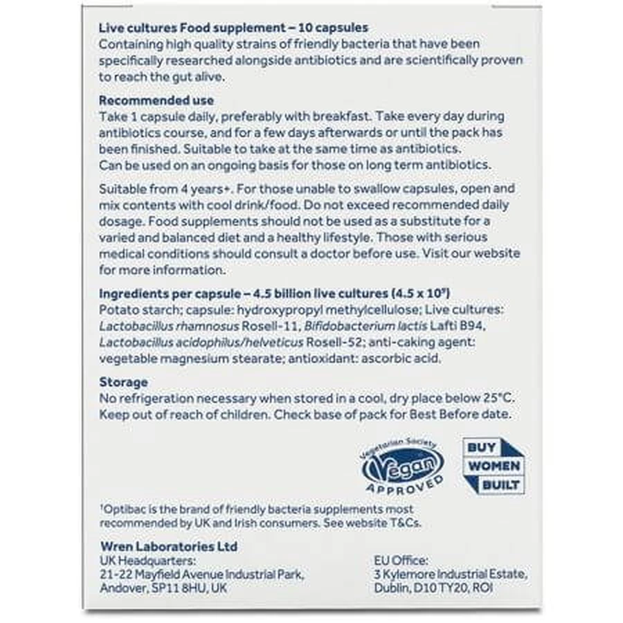 Probiotikum, 10 Kapseln, Optibac