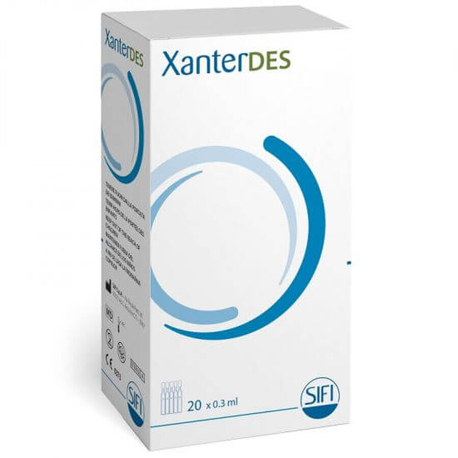 Xanterdes ophthalmic solution, 20 single-dose vials x 0.3 ml, SIFI