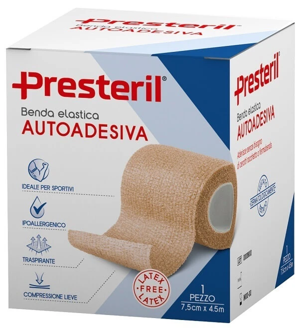 PRESTERIL BANDAGE EL 7.5X450 SKN