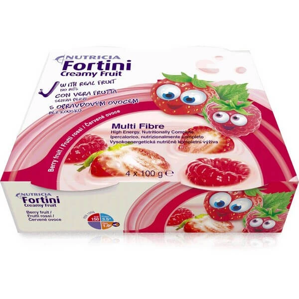 Fortini Cremige Früchte Multi Fiber Rote Früchte 4x100 G