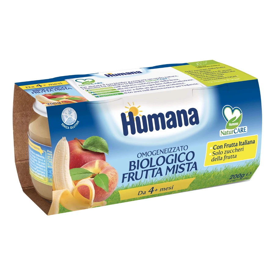 OMO HUMANA Gemengd Fruit 2x100g