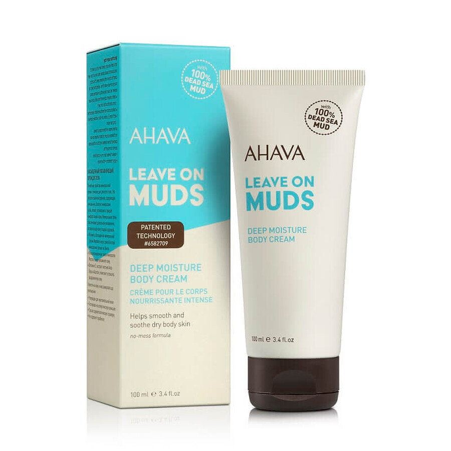 Cremă de corp pe bază de nămol LEAVE ON MUDS (84416065), 100 ml, Ahava