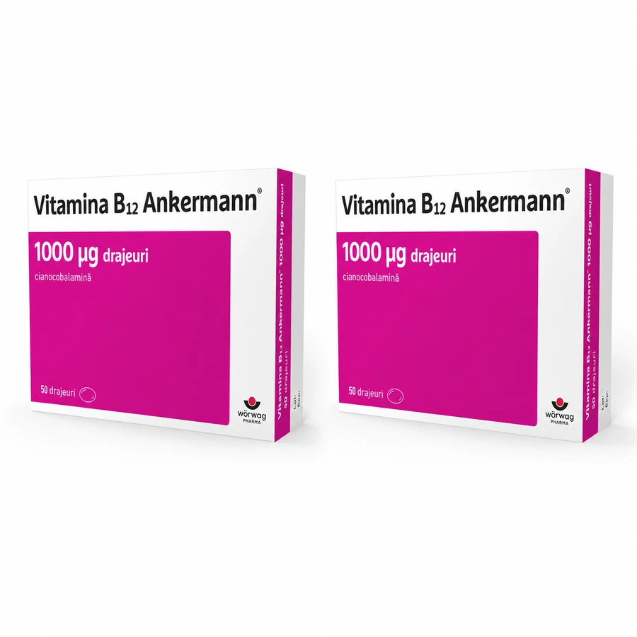 Witamina B12 Ankermann, 1000 μg, 2x50 saszetek, Worwag Pharma: ceny i cechy
