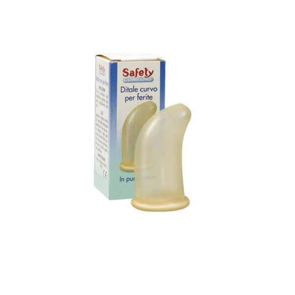 Gekrümmter Fingerhut aus Latex, Größe 6