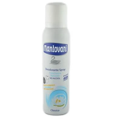 Mantovani Deodorant Spray Classic 48h Anti Stain 150 Ml