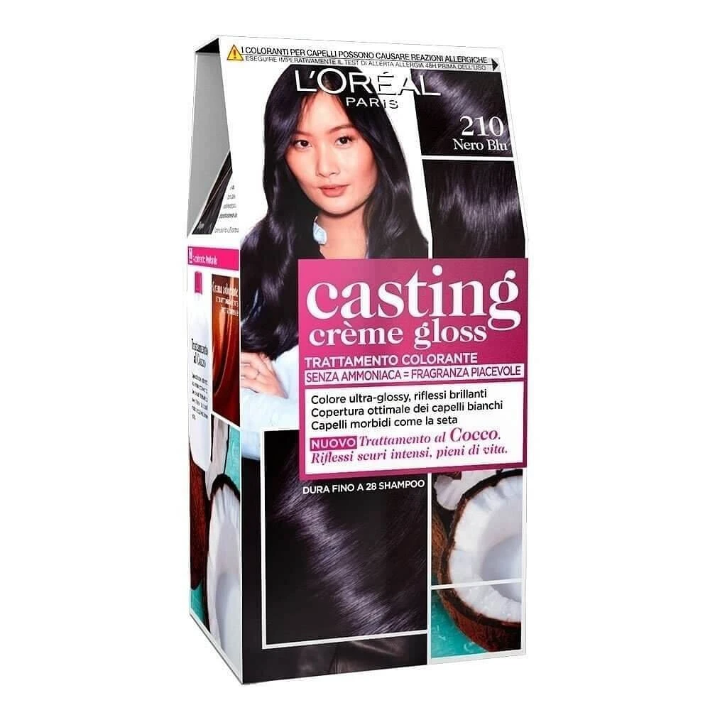 L'OREAL CASTING CREME GLOSS AMMONIAKFREIE FÄRBEBEHANDLUNG 210 SCHWARZ BLAU
