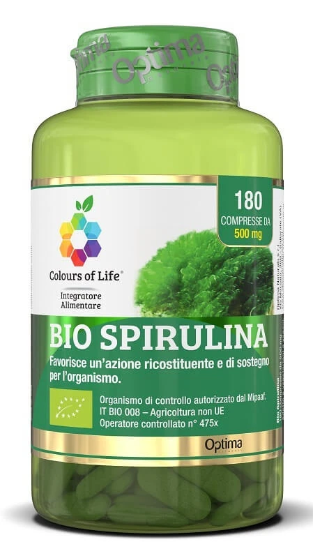 Bio Spirulina 180 Cpr Farben
