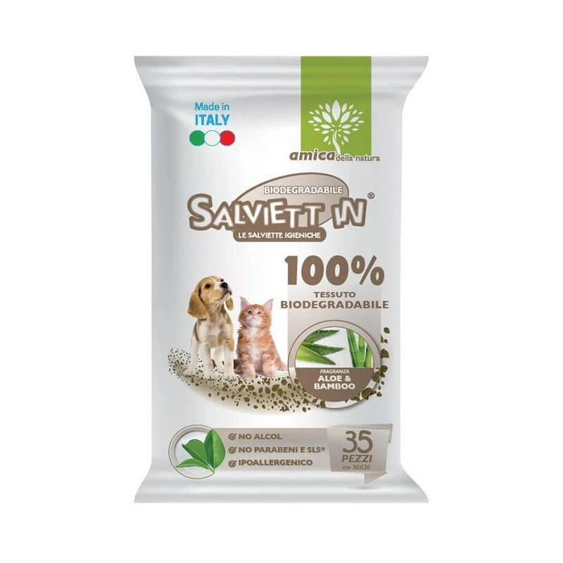 TÜCHER IN BIOLOGISCH ABBAUBAREN HYGIENETÜCHERN CF. (35 STÜCK) ALOE & BAMBOO