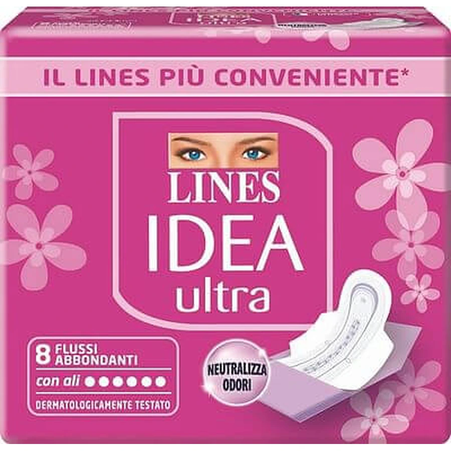 Idea Ultra Assorbente Flussi Abbondanti Con Ali 8 Pezzi