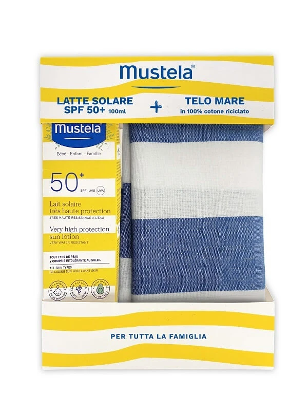 MUSTELA SONNENMILCH+MEERESTUCH