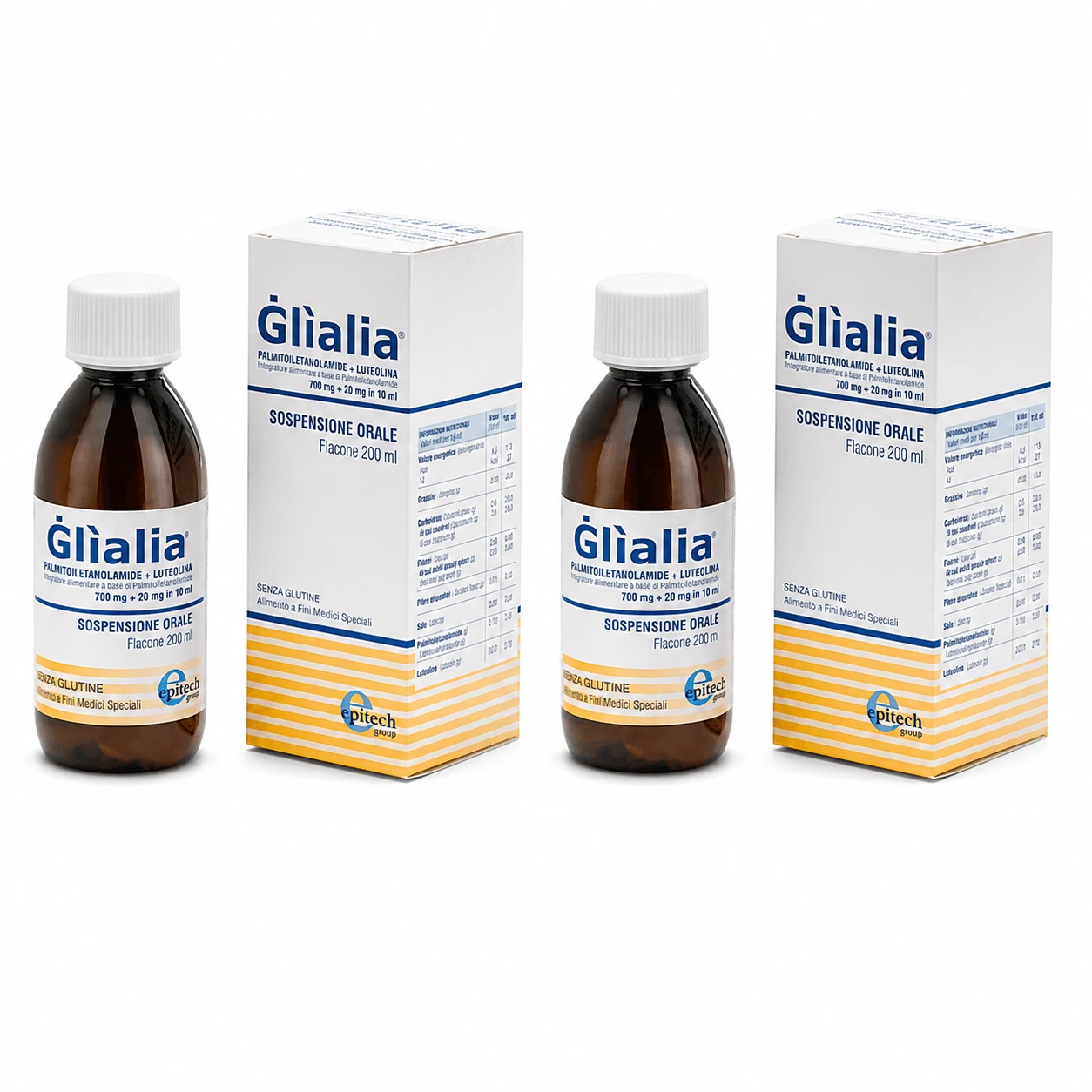 Glialia Suspension 700 mg + 70 mg 2x200 ml