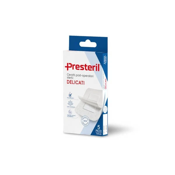 PRESTERIL Sanfte post-operative Pflaster 5x7cm - 5 Stück