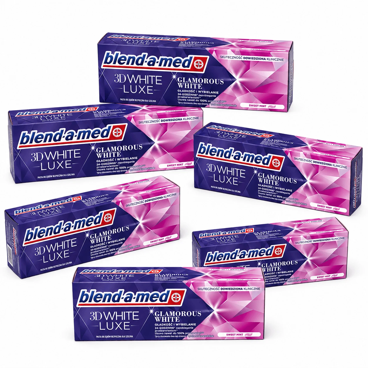 Blend-a-med 3D White Luxe Zahnpasta, 6x75 ml