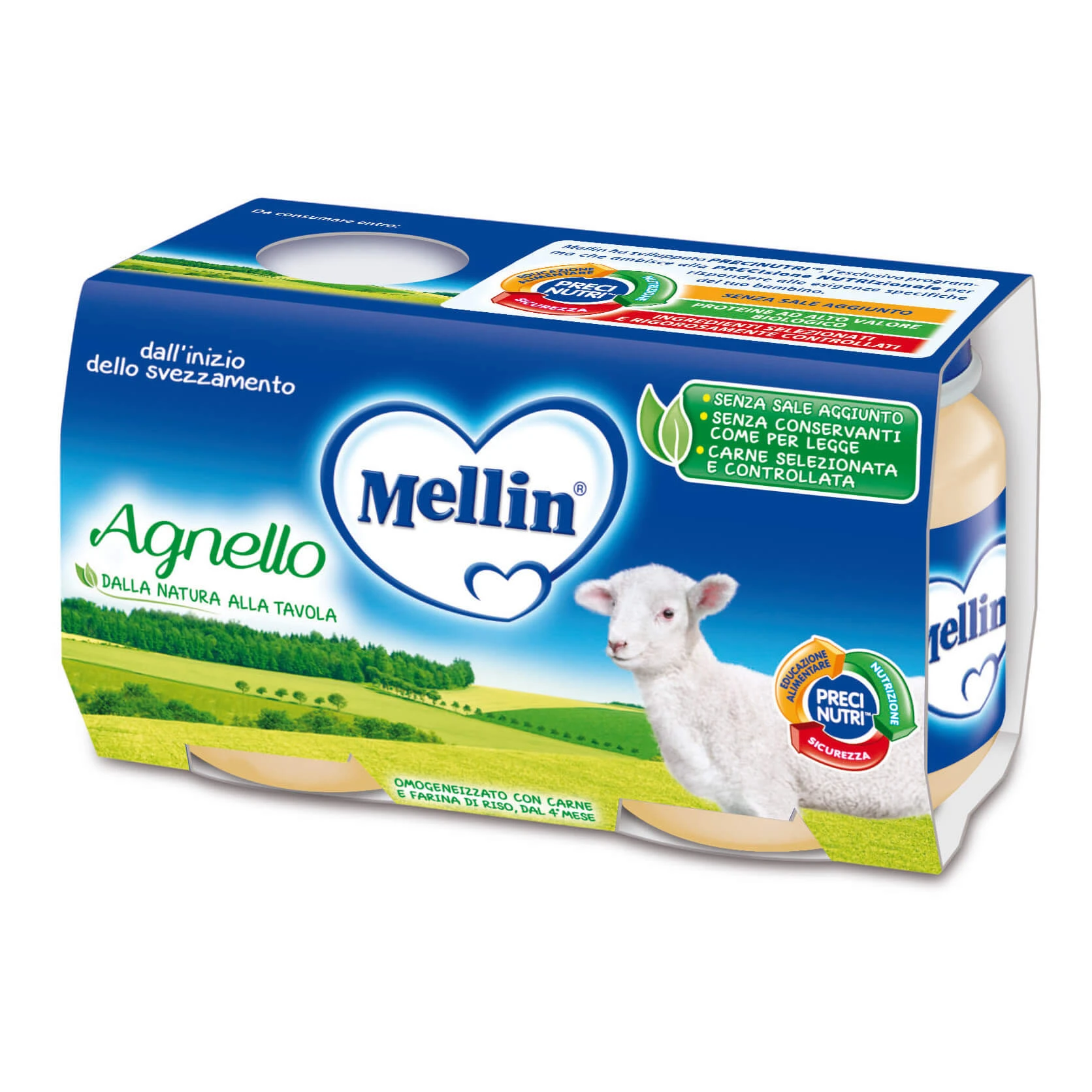 Mellin Homogenisiertes Lamm 2x120g