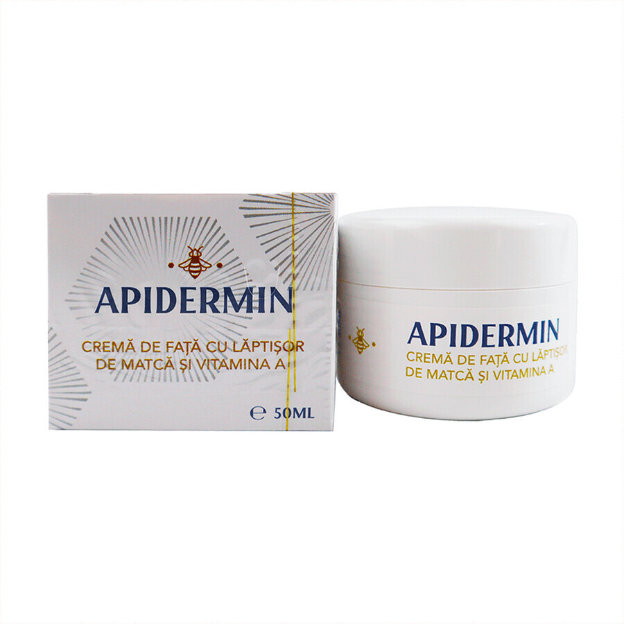 Apidermin Gesichtscreme mit Matcha-Milch und Vitamin A, 50 ml, Veceslav Bee Complex