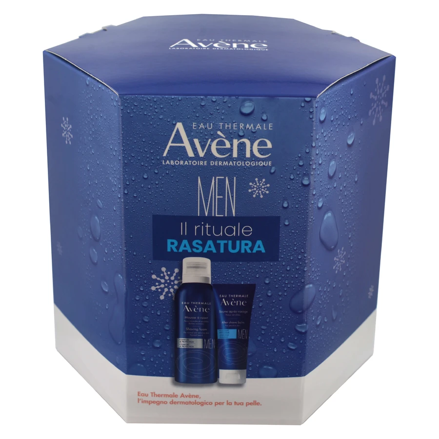 Avene Men's Christmas Box Set Balsam de bărbierit și Mousse