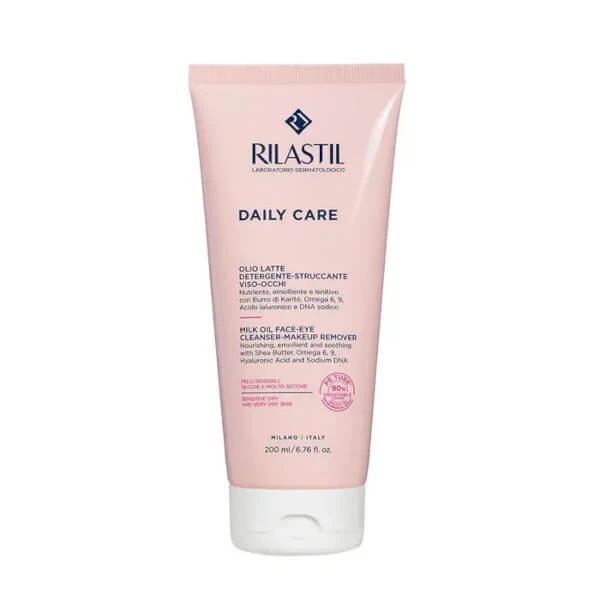 Rilastil Daily Care Öl-Reinigungsmilch Makeup-Entferner Gesicht/Augen 200ml