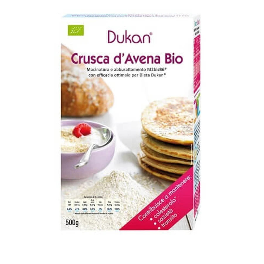 DUKAN Tărâțe de ovăz Bio 500g