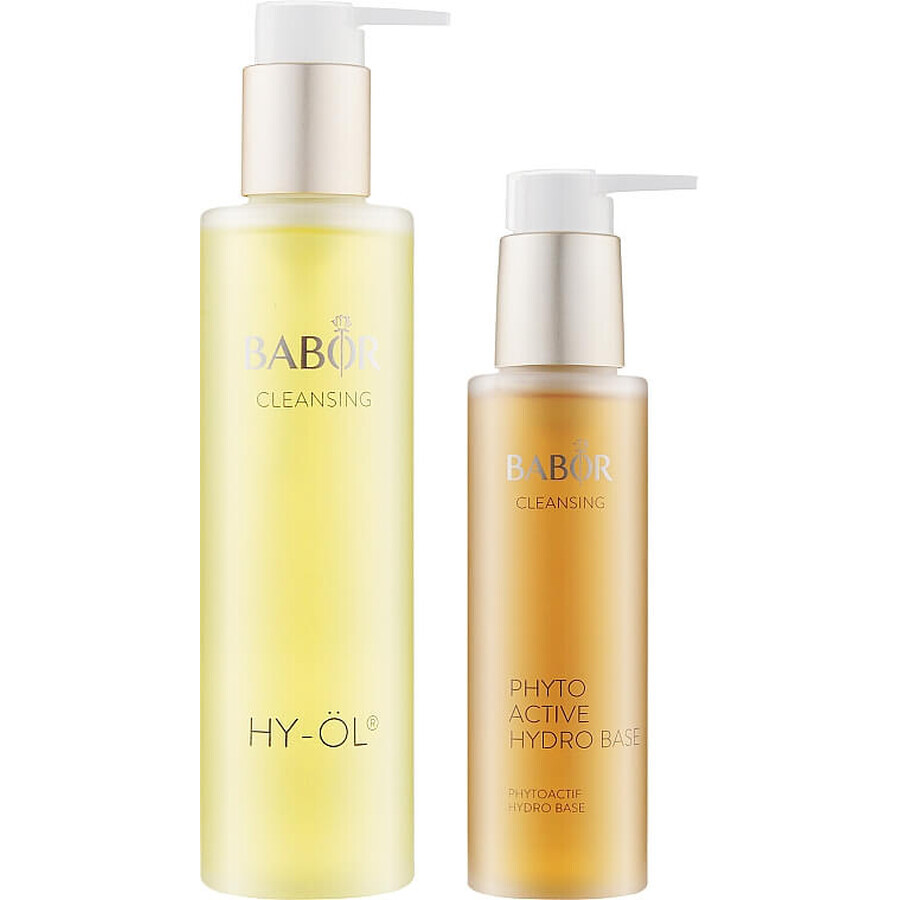 Set demachiere Babor HY-ÖL 200ml si Phytoactive Hydro Base 100ml efect purificator