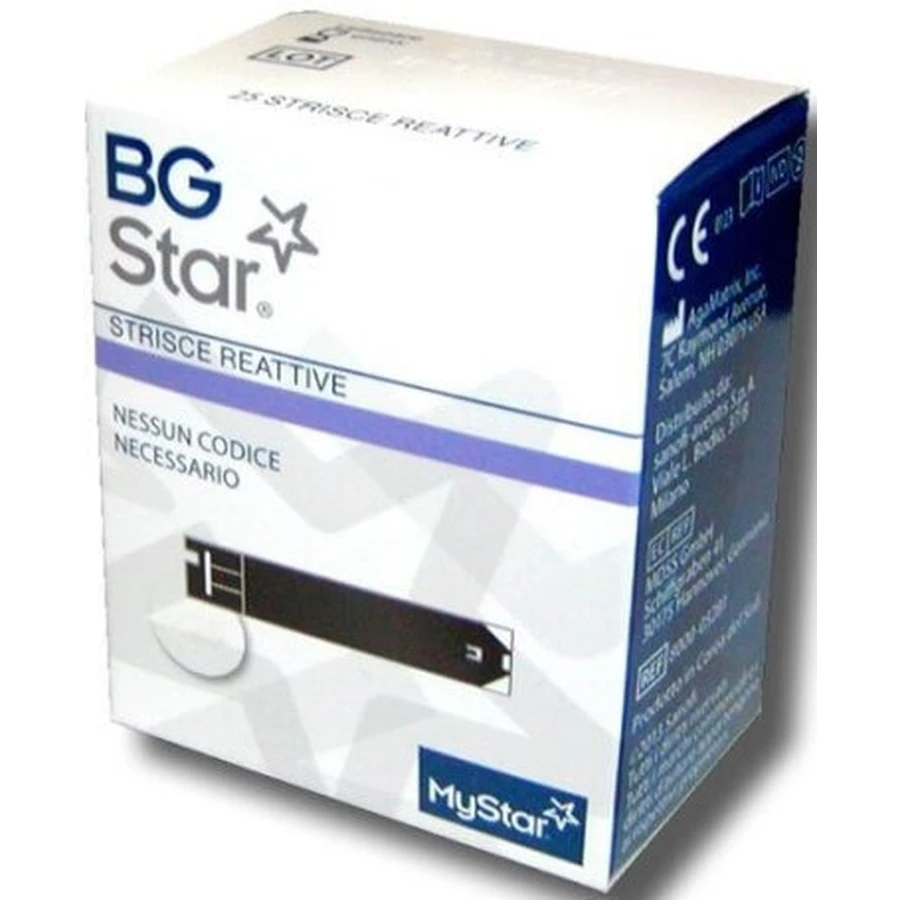 BGStar Mystar Extra 50 de benzi - Test precis de glucoză din sânge