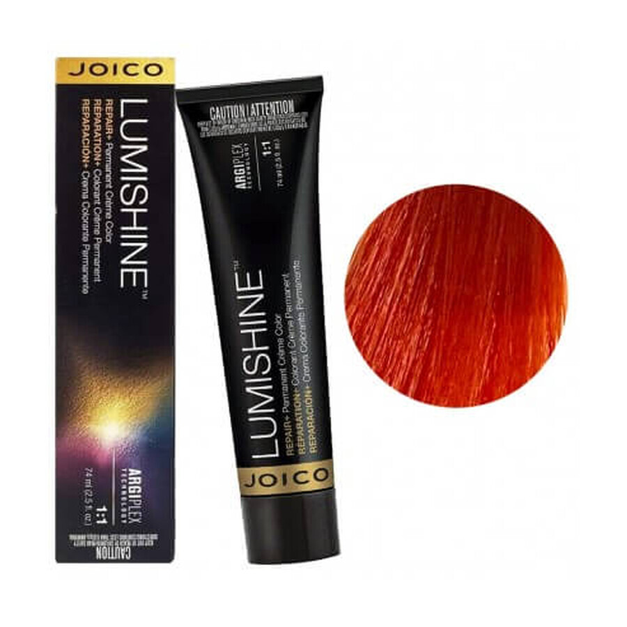 Vopse de par permanenta profesionala Joico Lumishine Permanent Creme 7RRC 74ml