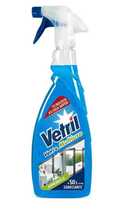 VETRIL GLASREINIGER UND MEHRZWECK-AMMONIAK 650 ML