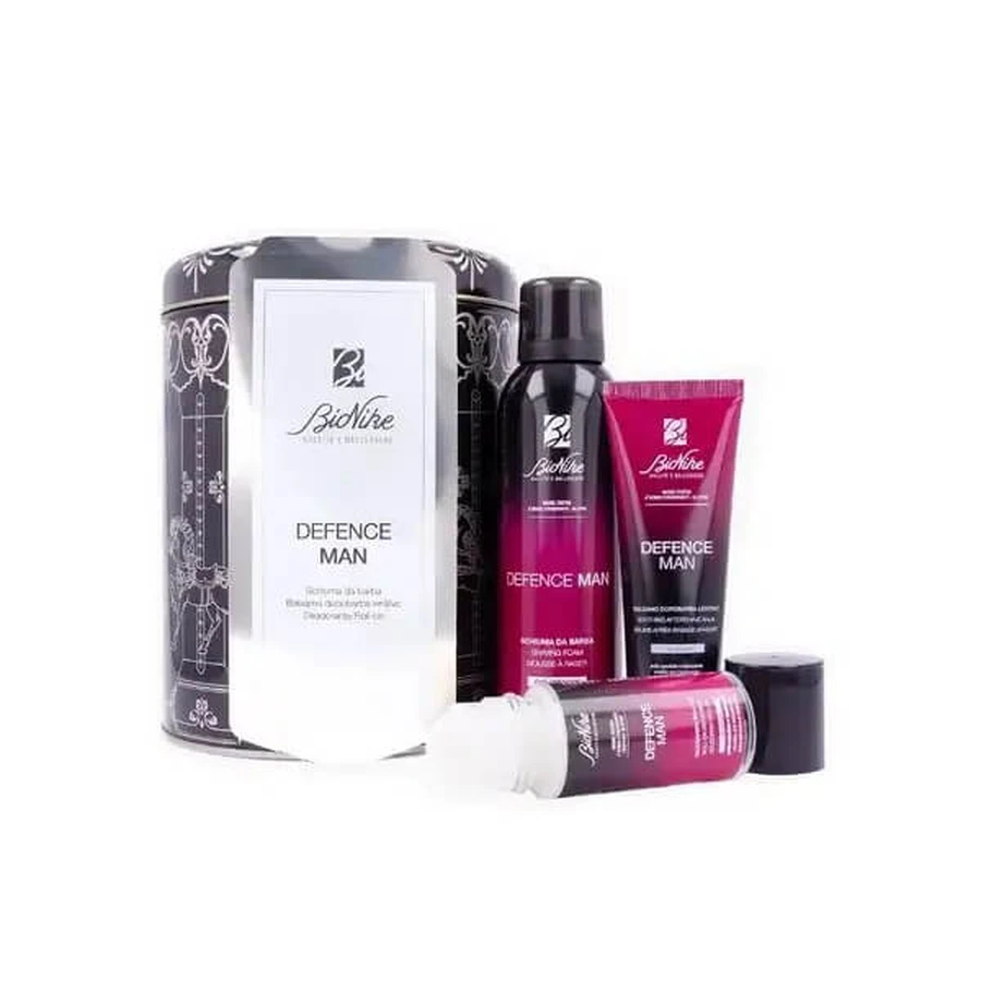 Bionike Defence Man Spumă de ras 200ml + Aftershave 75ml + Deodorant 50ml