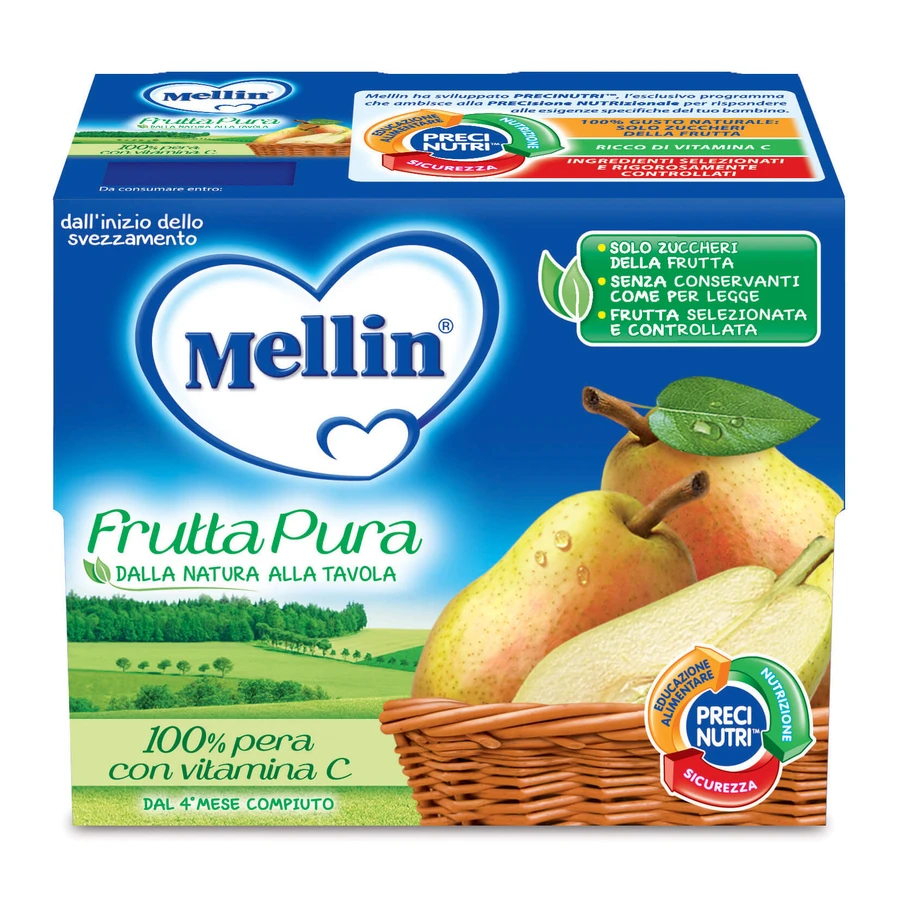 Mellin Pur Fruit Poire 4x100g