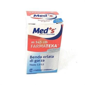Meds Farmatexa Gesäumte Bandage 12/12 Cm5x5m