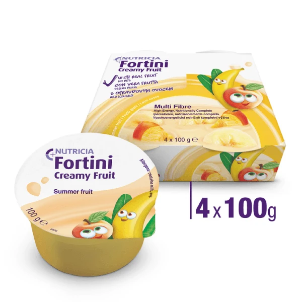 Fortini Creamy Fruit Multi Fiber Gelbe Früchte 4x100 G