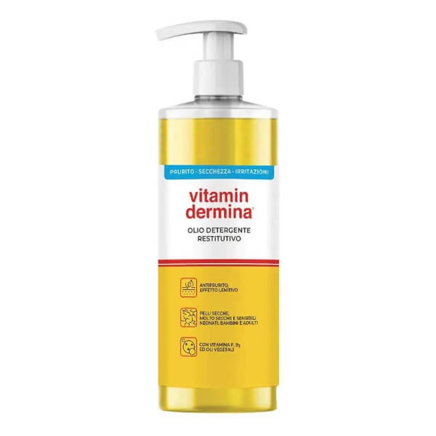 Vitamindermina - Beruhigendes Anti-Juckreiz-Reinigungsöl 750 ml