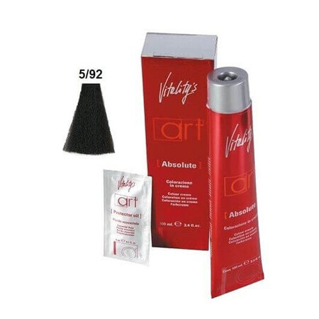 Vitality's Art Absolute permanente Haarfarbe mit Ammoniak 5.92 100ml