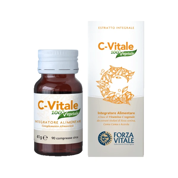 C Vitale 90 Tabletten - Pflanzliches Vitamin C Nahrungsergänzungsmittel