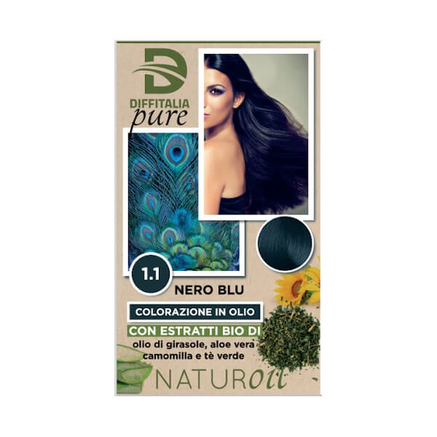 Naturoil Colorazione In Olio Delicata Nero Blu 1.1