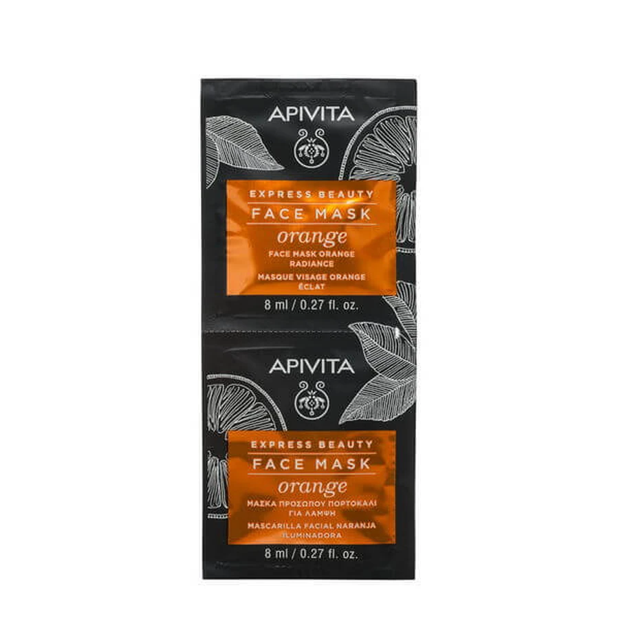 Apivita Masque Visage Illuminant Orange 2x8ml